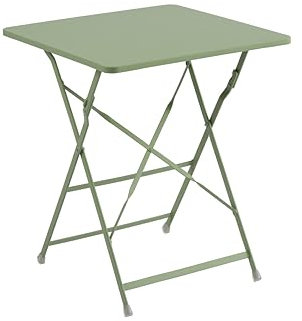 METRO Professional Bistroset klappbar Trigo, 3-TLG., Stahl, 1 Esstisch, 2 Stühle, Oliv