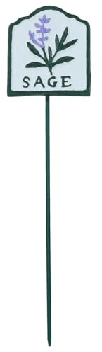 Sage Herb Sign Marker Label Cast Iron Plant Plaque Garden Yard Allotment