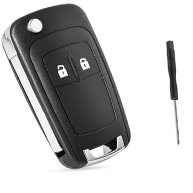 Flip Folding Remote Auto Schlüsselanhänger Hülle Gehäuse Shell für OPEL Vauxhall Zafira Astra Insignia für Chevrolet Camaro Cruze Equinox Sonic Terrain 2Taste HU100 Blade