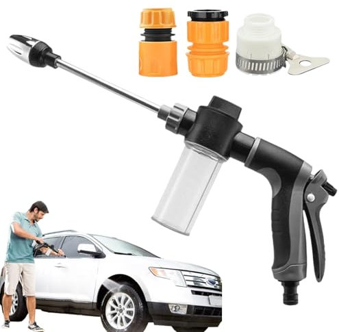 Davivian Limpiadora de Alta Presión,Limpia a Presión | Accesorios Multifuncionales Rotativos para Limpieza de Vallas, Barcos, Entradas, Cubiertas, Paredes y Patio al Aire