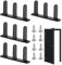 Guide De Porte Coulissante,Lot de 4 Supports de Montage pour Guide de Plancher de Placard | Rail De Guidage Avec Vis Pour Maison Chambre Garage
