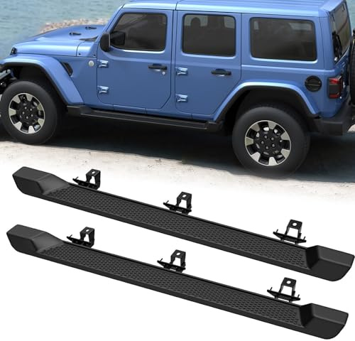2 pedane laterali per Jeep Wrangler JL 4 porte 2018-2025 pedane NerfBar accessori esterni automobilistici