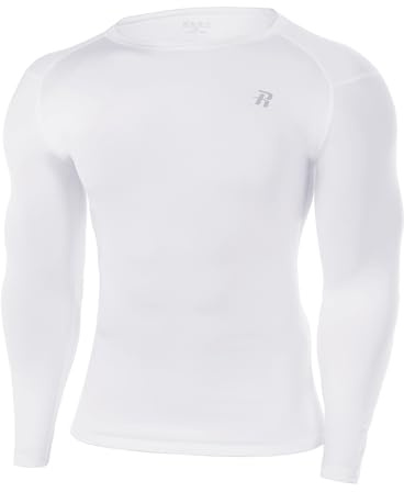 Runhit Kompressionsshirt Herren Langarm, UPF 50+ UV-Schutz Funktionsshirt Atmungsaktiv Laufshirt Sportshirt Männer Fitnessshirt für Laufen Jogging Training Gym