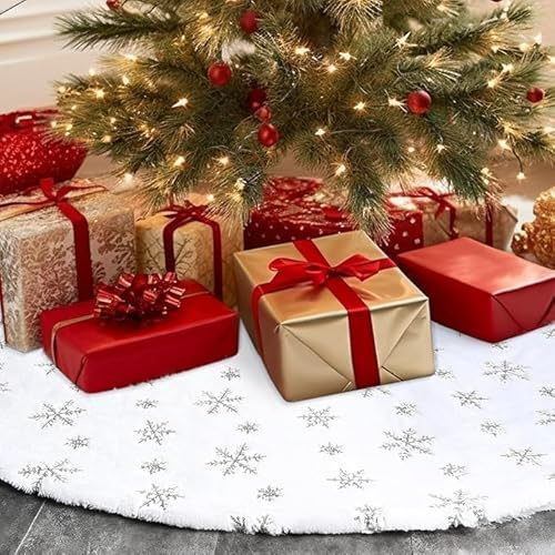 Weihnachtsbaum Decke,78cm Weihnachtsbaum Rock,Christbaumständer Decke,Christbaumdecke für Unter den Tannenbaum Deko,Weihnachtsdekoration für Frohe Weihnachten Party Decke Rock Dekorationen