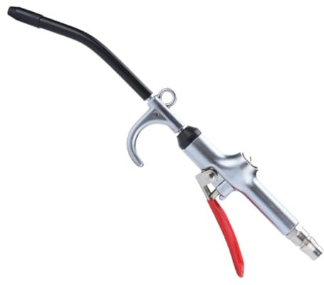 SHINEOFI Souffleur Air Pneumatique Haute Pression avec Manche Long Outil Dépoussiérant Ajustable pour Compresseur Air Nettoyeur à Soufflet et Précis