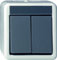 Gira 015530 Serientaster WG AP grau