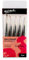MONT MARTE 5pce Mini Detail Brush Set with Synthetic Hair, for Watercolor, Oil, Acrylic Painting