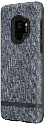 Incipio [Esquire Series] Carnaby Case für Samsung Galaxy S9 - von Samsung zertifizierte Schutzhülle (blau) [Baumwollartige Oberfläche I Robuste Hartschale I Edle Optik I Hybrid] - SA-918-BLU