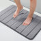 smiry Memory Foam Bath Mat, 50 x 75 cm, Extra Soft Non-Slip Bathroom Mat, Super Absorbent Bath Mats for Bathroom Floor, Machine-Washable Dry Bath Rug Foot Mat, Dark Grey