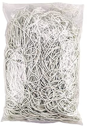 Netuno 1kg weiß Gummiringe Gummibänder rubber Haushaltsgummis Durchmesser 80mm ringe elastic für Büro Küche Bürobedarf office Haushalt