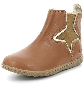 Kickers Mädchen Vermillon Chelsea-Stiefel, Camel Gold, 34 EU