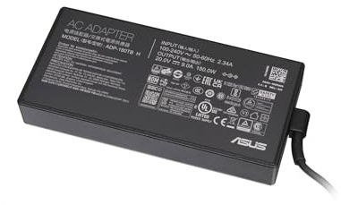 Asus 0A001-00262100 Original Cargador 180 vatios filos para TUF Gaming A17 FA706IU, F15 FX506LU, ROG Zephyrus G14 GA401II, GA401IU, GA401IV, GA502IU, GA502IV