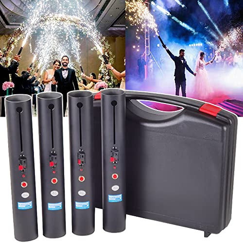 ZRZJBX Fontana da Palco Portatile, Fontana Fredda Riutilizzabile Fuochi D'artificio Sparatutto con Sistema di Tiro a Piroscafo Freddo per Feste di Compleanno di Matrimoni