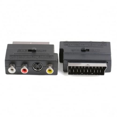 Mr. Gadget's Solutions 20 Pins SCART Male Plug To 3 RCA Female AV TV Audio Video Adapter Converter