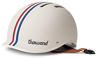 Casque de vélo Adulte Thousand Heritage – Casque Unisexe ventilé avec système antivol PopLock – Idéal pour Le vélo ou Le Skateboard, pour Hommes et Femmes – Heritage 2.0 Speedway Creme, Taille M