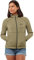 Jack Wolfskin Fernweh-Felpa con Cappuccio Giacca in Pile, bay Leaf, M Donna