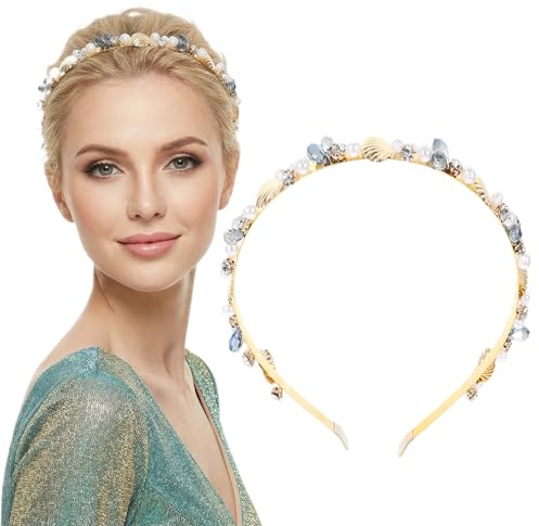 Beavorty Damen Haarreif Stirnband Mit Strass Eleganter Haarschmuck Für Braut Mädchen Und Teenager Für Hochzeiten Geburtstagsfeiern Und Besondere Anlässe