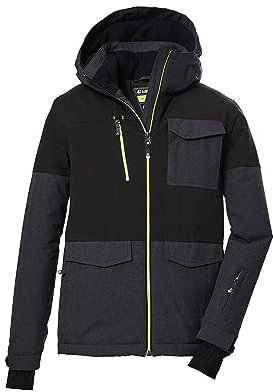 Killtec Jungen Ksw 149 Bys Jckt Skijacke Funktionsjacke Mit Kapuze Und Schneefang, Grau, 152 EU