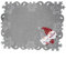 Raebel OHG Tischläufer Mitteldecke Kissenhülle Tischset Weihnachten hell grau Bestickt mit Wichtelmännchen (33 x 45 cm Tischset)