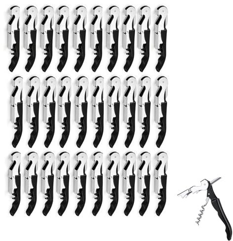 Wine Bottle Opener, Corkscrew (Black 30 Pieces)