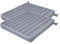 Delindo Lifestyle Sitzkissen Rio zum Festbinden, im 2er Set, mit Fleckschutz, uv-beständig und abwaschbar für Indoor und Outdoor, grau, 40x40 cm