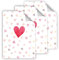 6 Geschenkpapier-Bögen hochwertige reißfeste Geschenkverpackung Packpapier einzigartiges Design elegante Verpackung rosa Herz Geburtstag Hochzeit Jubiläum (6 Bögen je A3-Format)