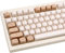 TIMSEKER 119 Tasten, Retro-Tastenkappen, minimalistisch, Braun und Grau, benutzerdefinierte MA-Profil, PBT-Farbstoff-Sub-Tastenkappen für ANSI-Layout, Cherry MX mechanische Tastatur (nur Tastenkappe)