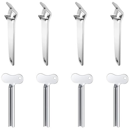 Vial Opener & Toothpaste Squeezer Set, Practical Can Opener and Toothpaste Squeezer for Toothpaste, Facial Cleanser, Hand Cream, Hair Dye, Liquid Containers, Efficient Squeezing Tool