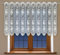 Gardinen Vorhangen Weiß Jacquard 300x100 cm (BxH) Harris Kurz Vorhänge Fensterdeko Küche Fertig zum Aufhängen Pflegeleicht Ohne Bügeln Küchenfenster Gardine