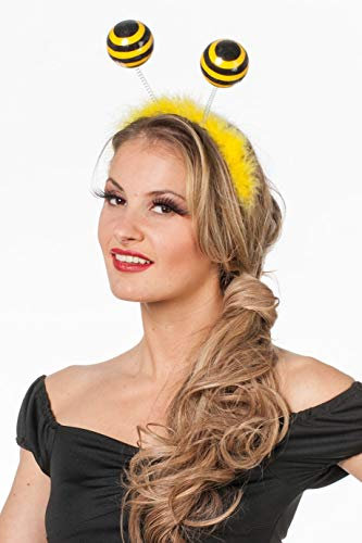 Kopfbügel mit Bienenfühlern Haarreif Biene Neu Karneval