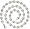 925 Silberkette: Bohnenkette Silber 8.5mm 55cm - BK-8.5-55