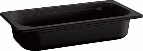 APS 83752 GN 1/3 Behälter ECO LINE, 32,5 x 17,6 cm, Tiefe 65 mm, 2 Liter Melamin, schwarz