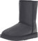 UGG Classic Short Leather, Stivale Clasico Donna, Nero (Black), 36 EU