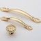 Angela-homestyle™ Vintage Möbelgriffe Antikbeschlag Schubladengriff Möbelgriff Schrankgriff Zierteile Mit Schrauben (Gold, 64mm)