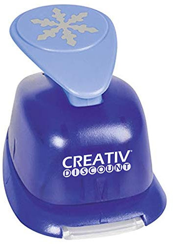 CREATIV DISCOUNT Motivstanzer Groß, ca. 2,5cm, Motiv Eiskristall