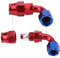 Tubo flessibile per tubo del carburante in treccia di olio 45 90 Tubo CPE a pressione da 180 gradi Kit raccordi per tubo del carburante Tubo per gasolio Tubo di riempimento in acciaio (90°)