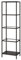 IKEA VITTSJÖ Regal schwarz-braun/Glas (51x36x175cm)