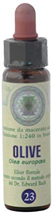 Olive n° 23 Fleur de Bach farmaflor, 1 Flacon Comtpe Gouttes 10ml - Made in Italy
