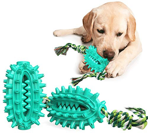 Kauspielzeug Hund für Hunde, Hundespielzeug HundezahnbüRste Hunde Spielzeug Kauspielzeug Naturkautschuk Interaktives Spielzeug für Hunde Kauspielzeug ZahnbüRsten-Stick für GroßE Mittel Kleine Hunde