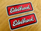 EDELBROCK 2 Stück Aufkleber Sticker JDM Old School V8 Tuning Auto Decal NOS-0039