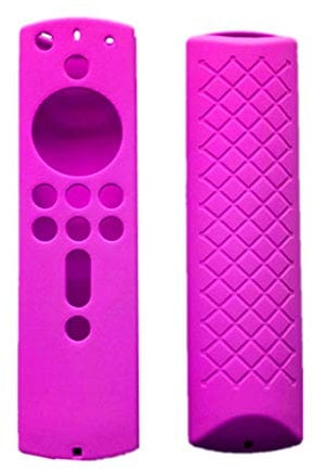 SHOTAY Schutzhülle, rutschfeste Silikonhülle Hülle Fernbedienung Schutzhülle für Amazon Fire TV Stick 4K Fernbedienung Zubehör Lila