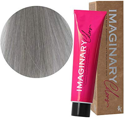 Imaginary Tinte pelo mujer profesional, Coloración permanente, 100 ml (pack de 3) (Plata)