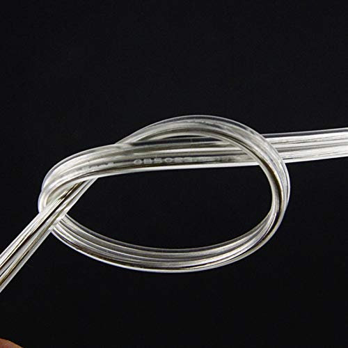 ZHaonan-Alambre de cobre 10 metros de cables eléctricos Línea paralela transparente, cable plano de dos núcleos para lámpara de mesa de iluminación de araña Línea de cobre de cristal Piezas de repuest