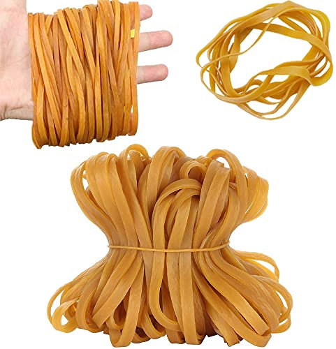 100 Stück Gummibänder groß,Gummiringe 70mm Durchmesser,Gummiringe 5mm breit,Gummiringe breit stark,Haushaltsgummis breit,Mülleimer Gummiband,Wiederverwendbar Gummibänder