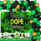 Sursurprise Weed Birthday Party Dekorationen für Erwachsene, Marihuana Ballon Girlande Bogen Kit mit Happy Dope Birthday Hintergrund für Männer oder Frauen 420 Pot Leaf Bday Party Supplies