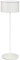 ab+ by Abert Logo personalisierbare tragbare LED-Tischlampe, kabellos, wiederaufladbar, dimmbar, Touch-Dimmer, IP54, Innen-/Außenbereich, langlebiger Batterie, Aluminiumkörper, H.37 cm.