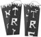 INOOMP 1 Paar Halloween-paarchen Halloween-türgirlande Halloween-Dekorationen Im Freien Halloween-willkommensschilder Halloween-verandadekorationen Polyester 100d Draussen Lieferungen