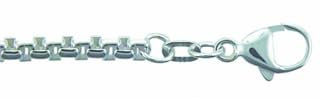 Damen 925 Silber Armband 19 cm Ø 3,7 mm