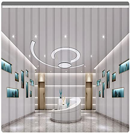 SYFXZZDS Tenda per Porta a Strisce in PVC Tenda a Strisce in Plastica Kit Tenda per Porta della Cella Frigorifera per Congelatori a Pavimento, Magazzino, Fabbrica (Size : 75x240cm/29.53x94.49in)