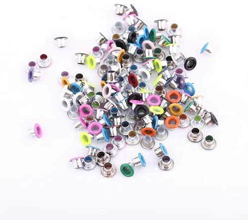 500 Stück Gemischte Farben, 3 Mm Rund, Ösen, Crop A Dile, Ösen, Form, Metallösen, Scrapbooking, Kartenherstellung, Basteln, Leder, heiß